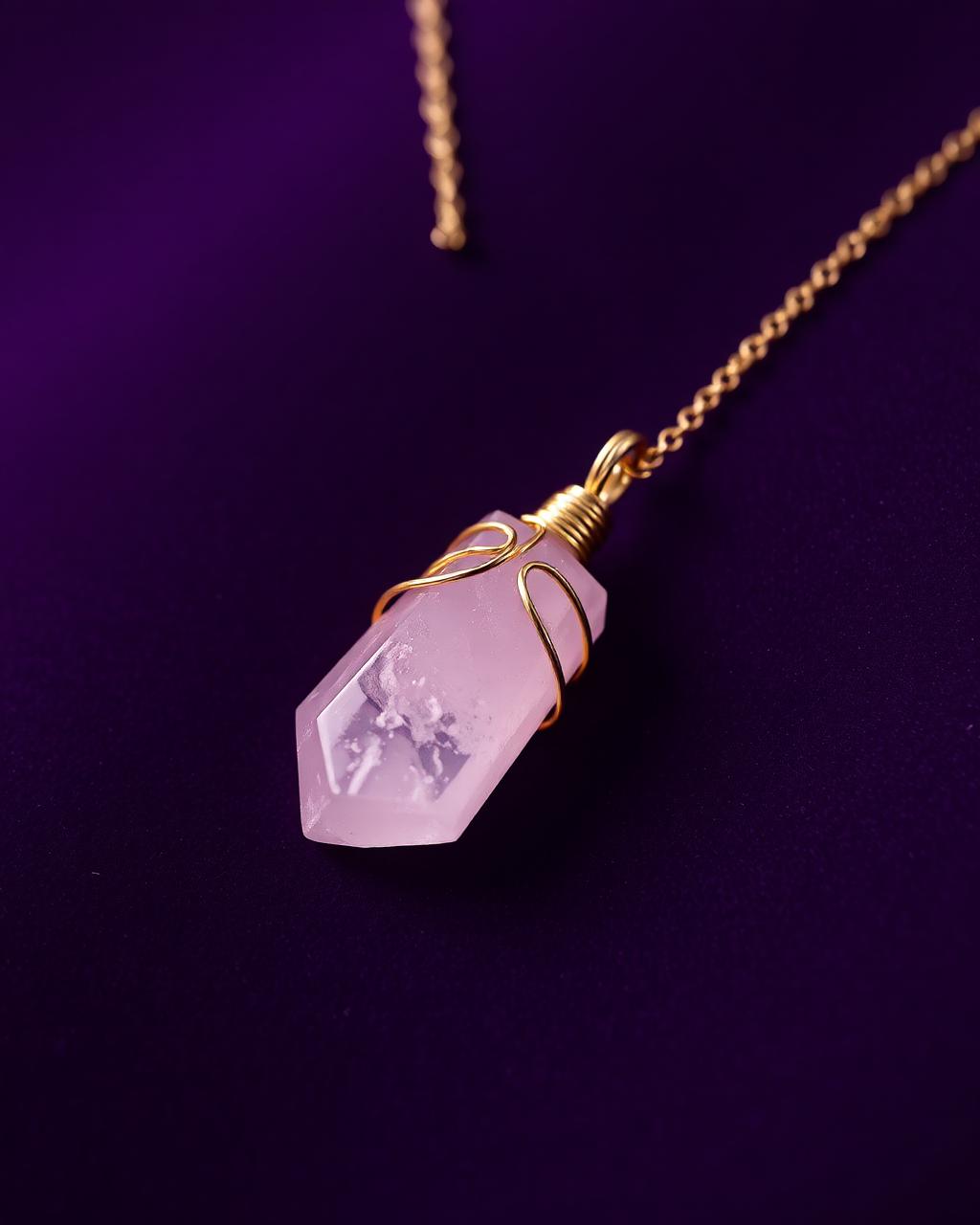 Rose Quartz Heart Pendant